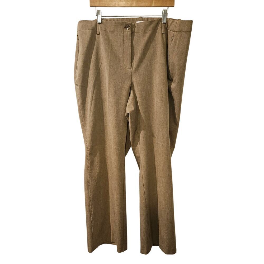 J. Jill Heathered Khaki Brown Tan Dress Workwear Pants NWT Womens size 24